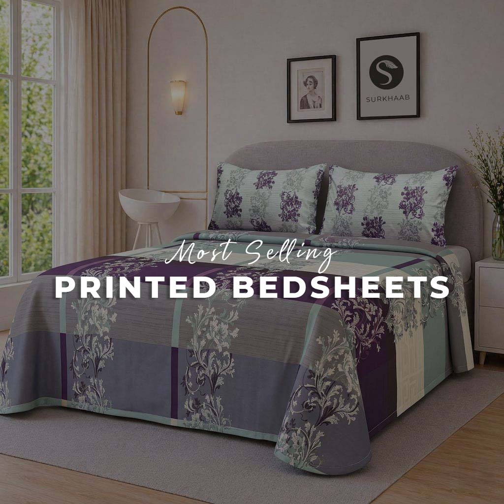 Printed Bedsheet 3 Pcs