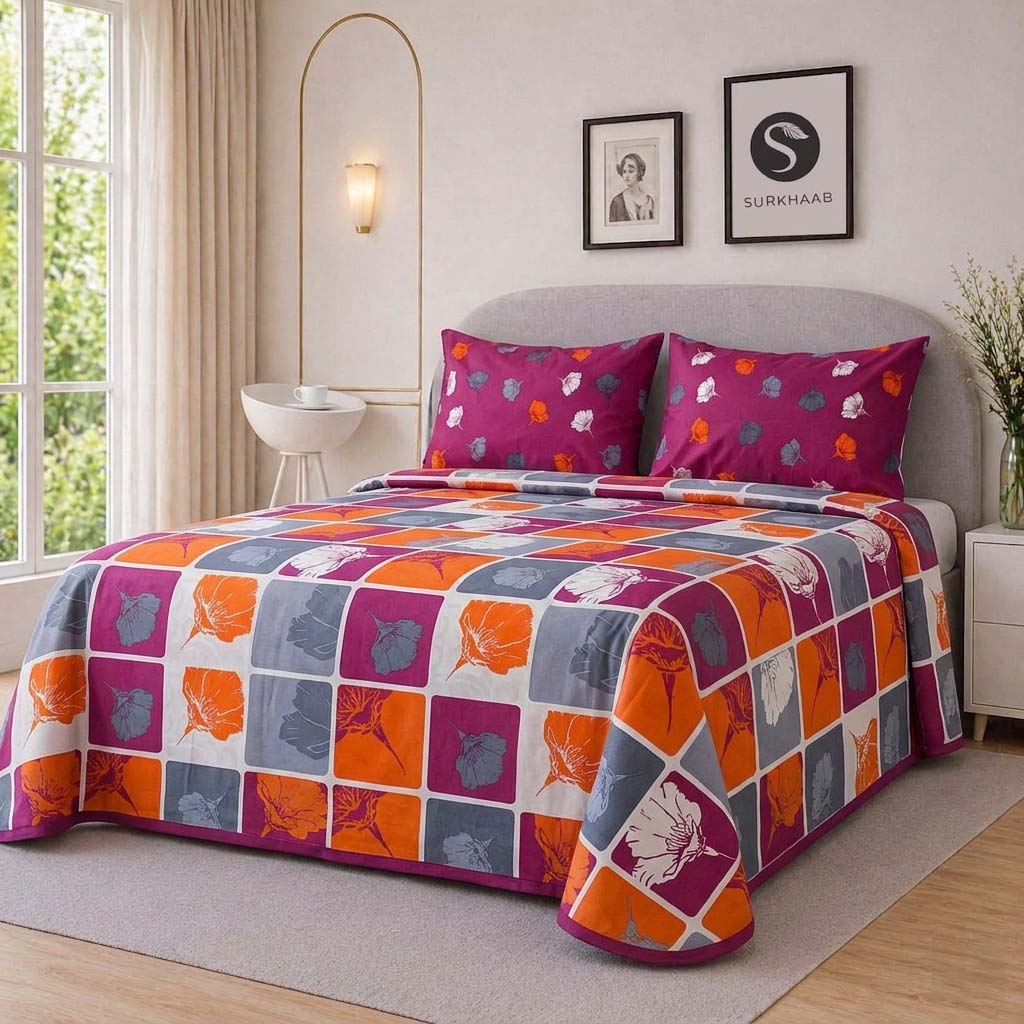 Mia - Printed Bedsheet Set