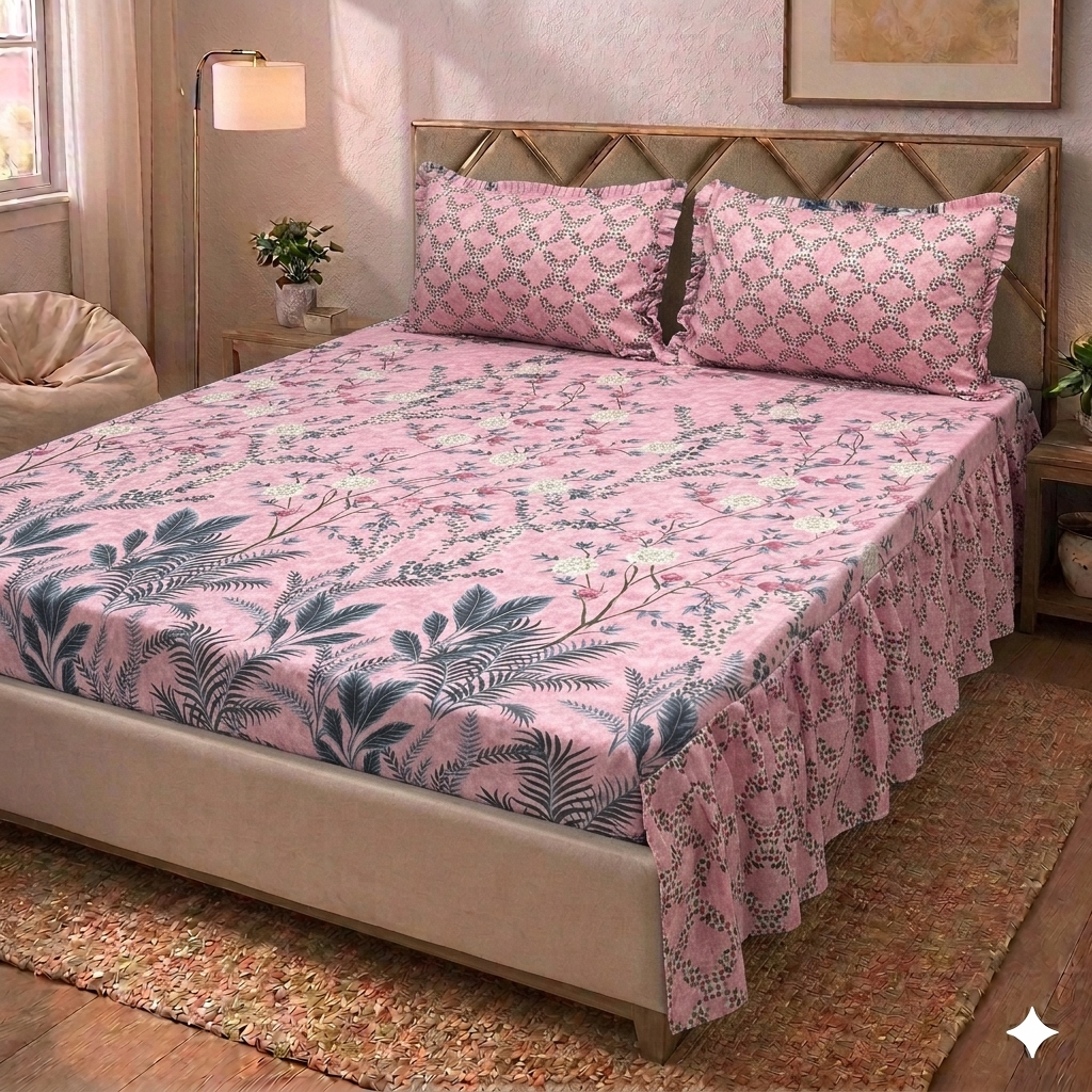 Adrien Two - Sided Frill Bedsheet