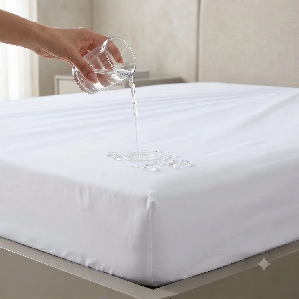 White - Waterproof Mattress Cover
