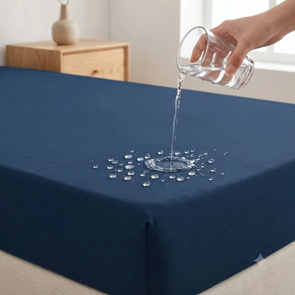 Blue - Waterproof Mattress Cover