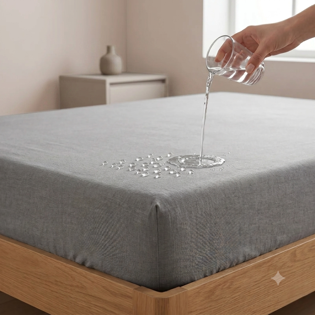 Grey - Waterproof Mattress Cover