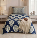 Boss Blue - Single Cotton Bedsheet
