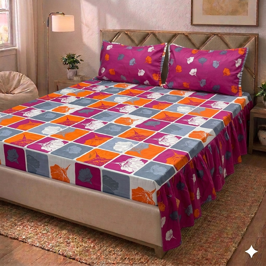 Elias - Two Sided Frill Bedsheet