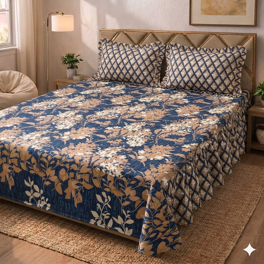 Henri - Two Sided Frill Bedsheet