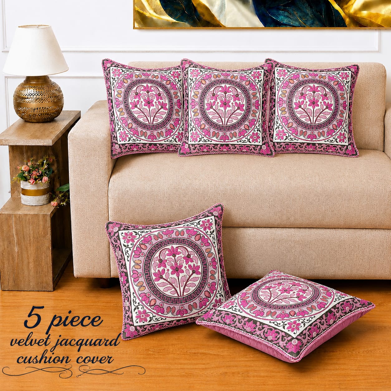 Ivy - 5 Pcs Cushion Cover Set