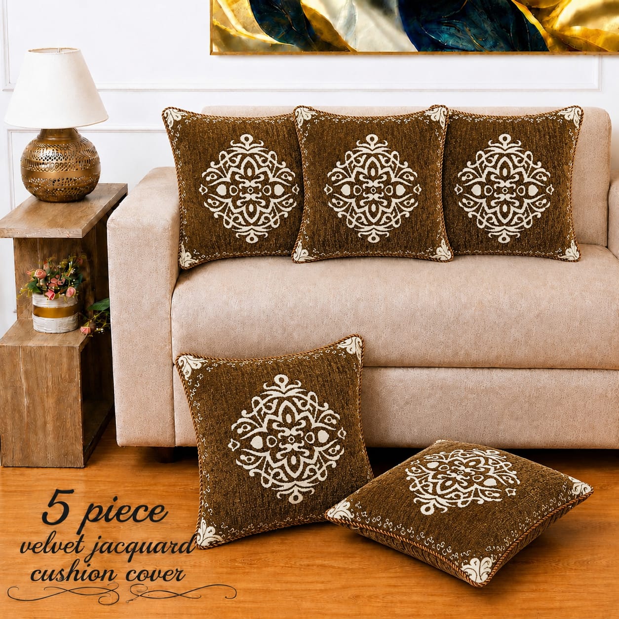 Taye - 5 Pcs Cushion Cover Set