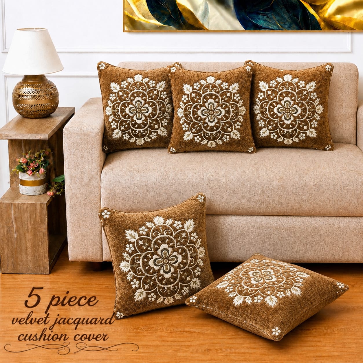 Kilie - 5 Pcs Cushion Cover Set