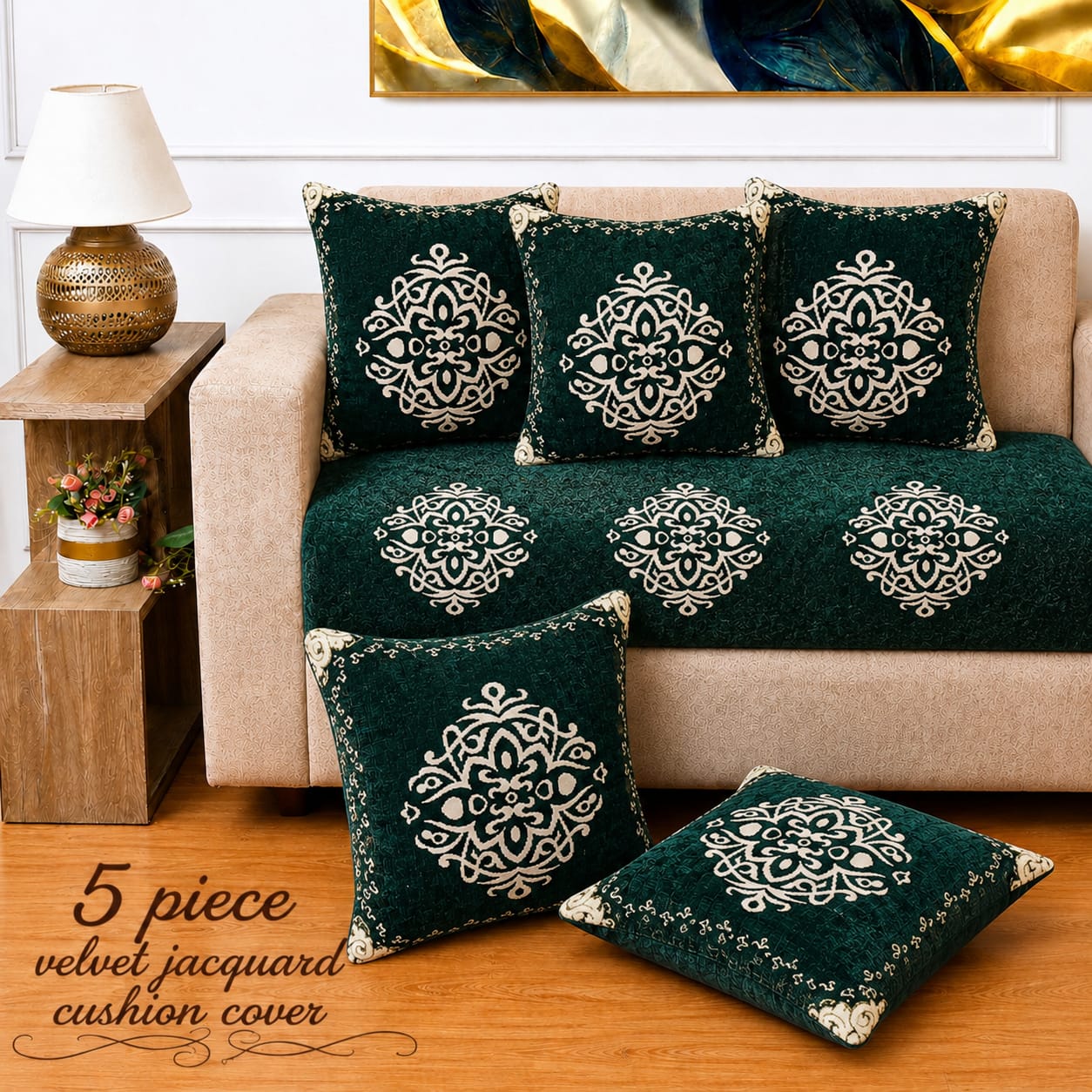 Levi - 5 Pcs Cushion Cover Set