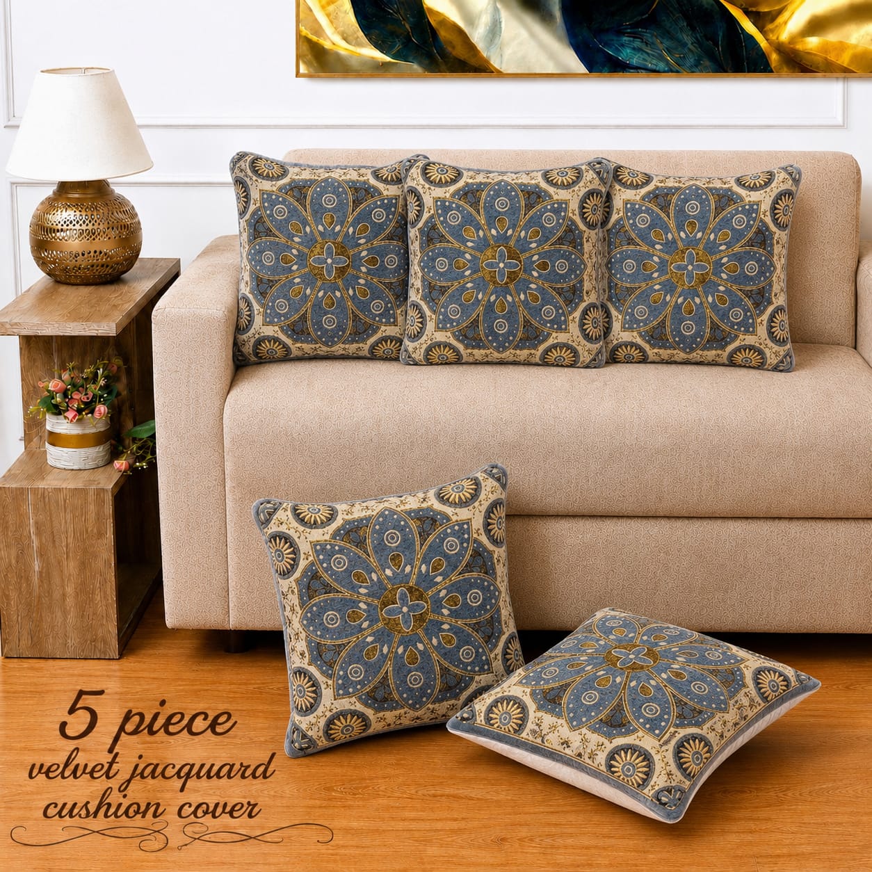 Alma - 5 Pcs Cushion Cover Set