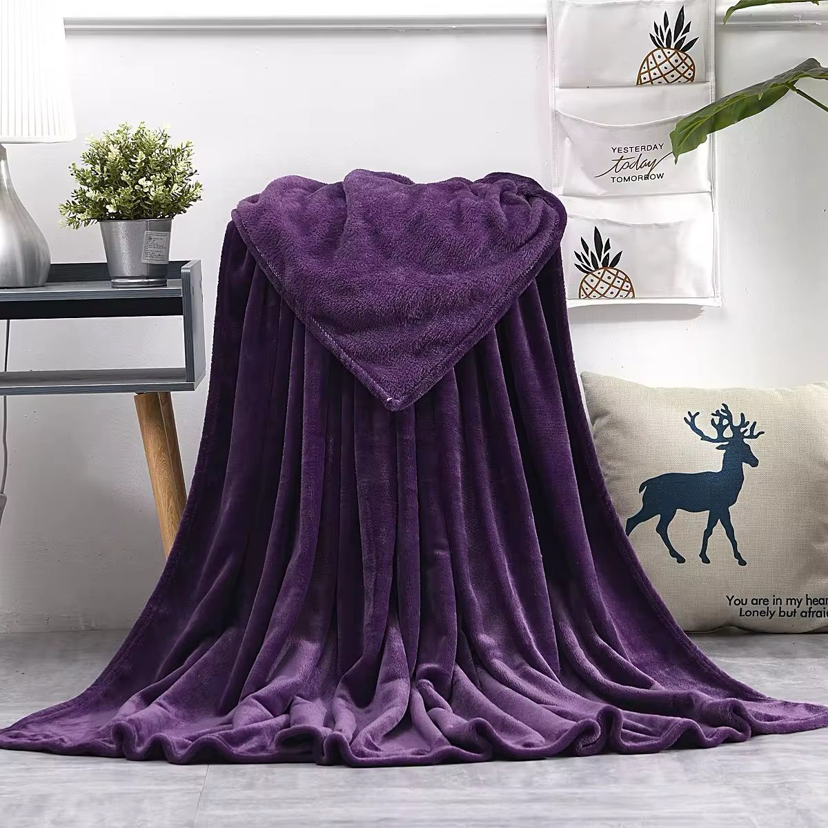 Fleece Plush Ac Blanket -D 13