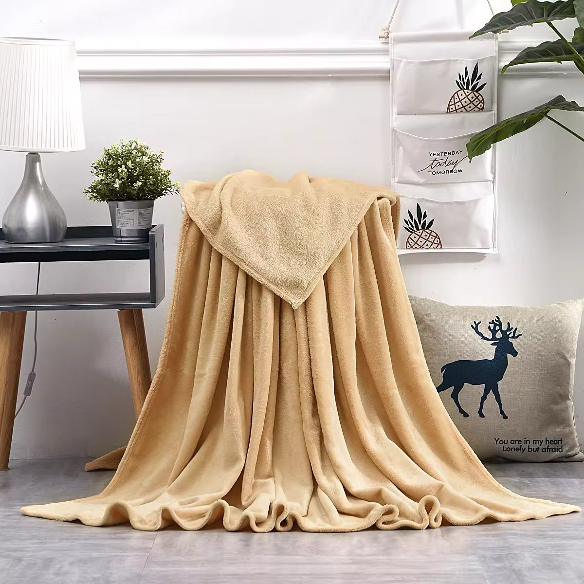 Fleece Plush Ac Blanket -D 12