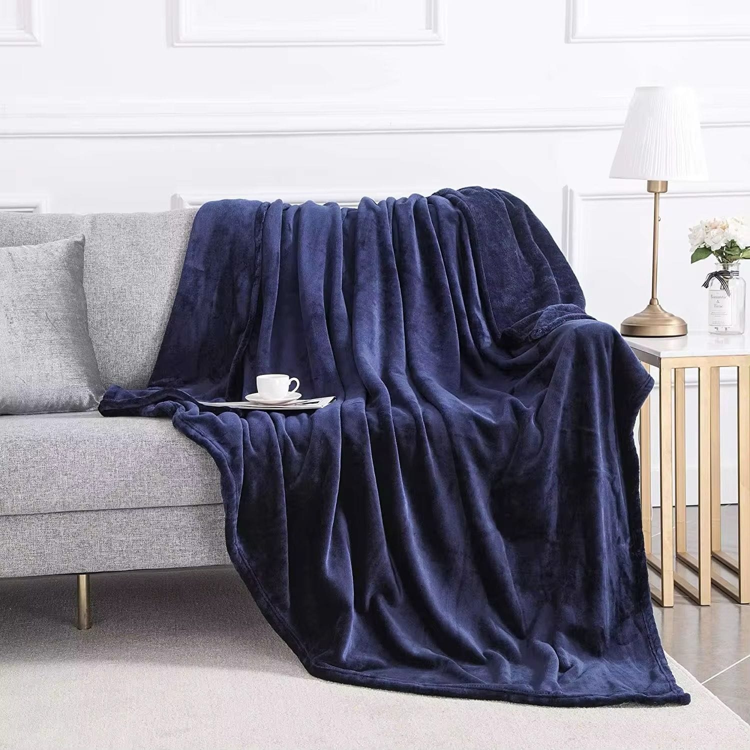 Fleece Plush Ac Blanket -D 09